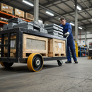 150mm Diameter Heavy Duty Wheel with Polyurethane Tyre