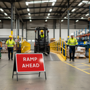Premium Ramp Ahead Road Sign 1050x750mm - Engineer Grade Retroreflective for Safety