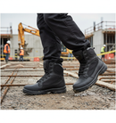 Professional Full Grain Leather Patrol Boot with Waterproof Lining and Composite Safety Toe Cap for Secure Foot Protection