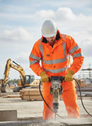 Premium Interactive Breathable Hi-Vis Jacket with Detachable Hood and Heavy Duty Features for Enhanced Safety