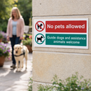 Safety Sign – No Pets Allowed – Rigid Plastic & Vinyl – Indoor/Outdoor