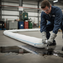 Heavy Duty Oil Only Spill Absorbent Booms - 4 Pack 20cm x 3m