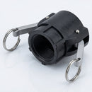 Polypropylene Cam Lever Coupler – 1/2in Female x 3/4in Coupling (view 2)