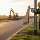 Premium 750mm Triangular Metal Sign Face for Road Works - Customizable Color Options with Optional Frame and Clips