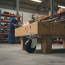 80mm Heavy Duty Swivel Plate Castor with Roller Bearing