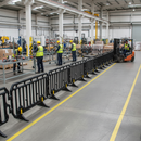 Premium Plastic Crowd Control Barrier - Durable, Lightweight, and Easy to Stack for Effective Crowd Management