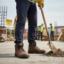 Premium Heavy Duty Safety Boot with Composite Toe Protection and Water-Repellent Full-Grain Leather for Uneven Surfaces