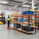 2x Heavy Duty Longspan Shelving - 3000mm High - Blue & Orange