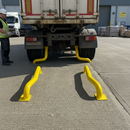 Premium Cranked HGV Wheel Guides - Heavy Duty Galvanised Steel for Safe Vehicle Reversing and Protection
