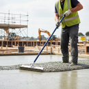 Premium Lightweight Concrete Placer Tool with Tubular Steel Handle and Rubber Grip for Easy Manipulation of Concrete