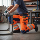 Premium Ventilated Hi-Vis Trousers with Holster Pockets and Reinforced Knee Protection