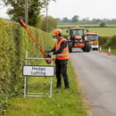 Premium Hedge Cutting Sign Face for Quick Fit System - Durable and Cost-Effective Road Safety Solution