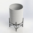6900L Open Top Cone Tank, 45° Angle, UV Polyethylene (view 2)