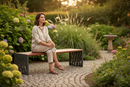 Premium Backless Bench 1.8m - Modern Outdoor Seating with Stylish Design and Comfortable Slatted Seat