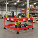 Premium Post and Plank Barrier System - Lightweight, Durable, Easy to Transport with Folding Design