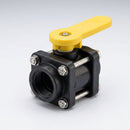 3/4in Female Threaded Bolted Ball Valve, 10 Bar, Polypropylene (view 2)
