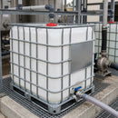 1000 litre Reconditioned Opaque White IBC – Steel Pallet, Grade A