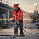 Premium Lightweight Hi-Vis Red and Black Softshell Jacket with Waterproof and Windproof Features for Enhanced Comfort and Safety