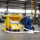 High-Performance Oil Only Spill Kit with 600L Capacity - Wheeled Bin