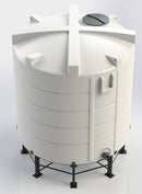 13000 Litre Cone Tank, 13° Angle, UV Polyethylene, 2in Drain (view 2)