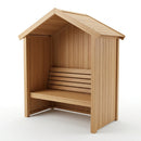 Wooden Garden Arbour with Extra Deep Canopy (view 2)