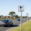 Premium Speed Camera Warning Sign - Portrait Format with Camera Symbol for Driver Awareness
