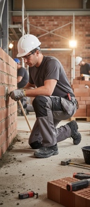 Premium Lightweight Work Trousers with Durable Kneepad Pockets for Trades and Mechanics