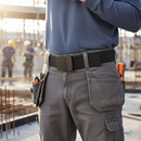 Premium Fire Retardant Stretch Belt with Flame Resistant Plastic Buckle - Length 130 cm