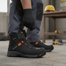 Premium Mid Safety Boot with BOA Fit System, Vibram Outsole, and Fiberglass Toe Cap for Ultimate Comfort and Protection