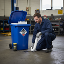 Premium Oil and Fuel Spill Kit in Blue Wheelie Bin - 360L Capacity