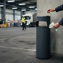 Heavy Duty Ashtray Litter Bin for Indoor and Outdoor Use with Fire-Resistant Design and Removable Ashtray for Easy Cleaning