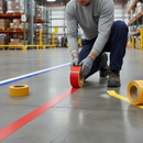 Premium Heavy Duty Vinyl Line Marking Tape 25m Roll for Indoor Applications and Forklift Use