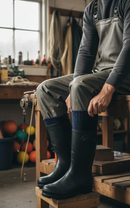 Premium Heavyweight Sea Boot Socks with Excellent Insulation - Comfortable Wool Blend for Sizes UK 6-8