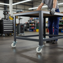 63mm Heavy Duty Swivel Plate Castor with White Nylon Wheel