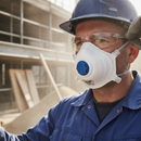 Premium Disposable Moulded Face Mask FFP3 with Exhalation Valve - 10 Pack for Dust Protection