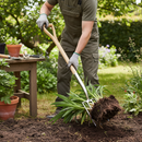 Premium Stainless Steel Border Fork with Ash Shaft and Ergonomic Handle for Gardening and Landscaping