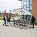 Premium Heavy Duty Bike Shelter with Galvanised Frame and Customizable Roof Options - 2m Deep, 2m to 5m Lengths