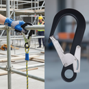 Premium Lightweight Aluminium Scaffold Hook with 60mm Gate Opening and 22kN Breaking Load for Height Safety Applications