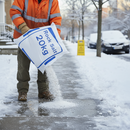 Premium White Rock Salt for Deicing 20kg Bag - Pure Seawater with Anti-Caking Agent for Safe Pathways