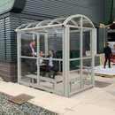 Premium Smoking Shelter with UV Sheeting and Mild Steel Construction - Available in Multiple Lengths