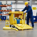Heavy Duty Chemical Spill Kit with 600L Capacity and Wheeled Bin