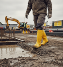 Premium Heavy Duty Wellingtons with Shock Absorbing Heel and Slip-Resistant Outsole for Chemical Protection