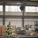 Professional 20m Self-Retractable Fall Limiter with Galvanised Wire and Swivel Snap Hook for Height Safety