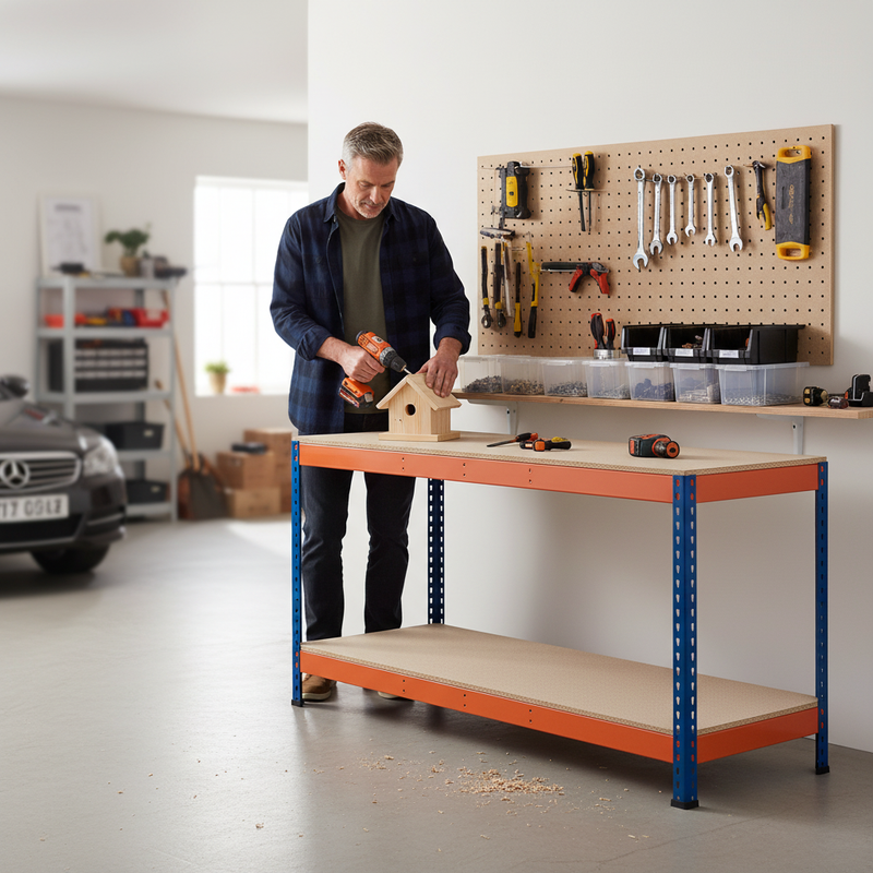 Professional Workbench - 915mm High - 400kg Capacity - Chipboard