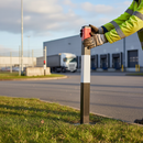 Premium Flexible Verge Marker for Road Safety - UV Stabilized and Recyclable Polyethylene with Shatterproof Reflectors