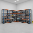 Premium Industrial Shelving - 2440mm High, 340kg Capacity, Steel Construction