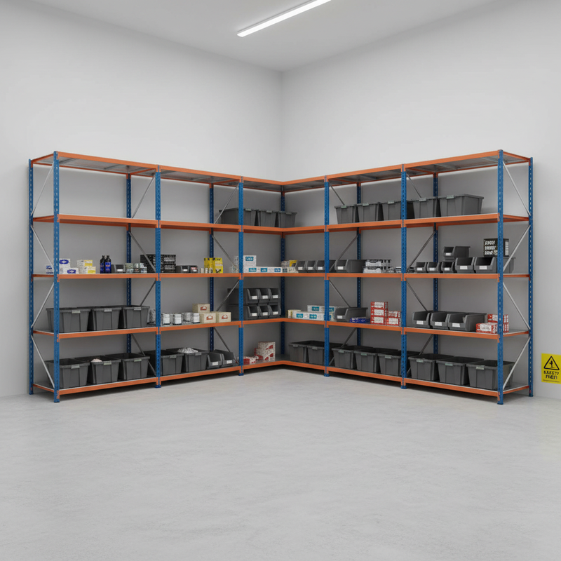 Premium Industrial Shelving - 2440mm High, 340kg Capacity, Steel Construction
