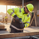 Premium High Visibility Work Jacket with Water-Repellent Material for Enhanced Comfort and Functionality