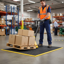 Premium Anti-Fatigue Mat with Unique Domed Surface Texture for Enhanced Comfort and Safety in Workspaces