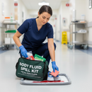 Premium Empty Green Zip Bag for Body Fluid Spill Kits